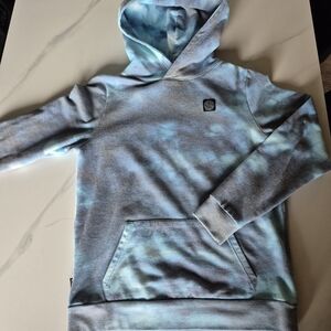 Women's Blue Tie-Dye Hoodie